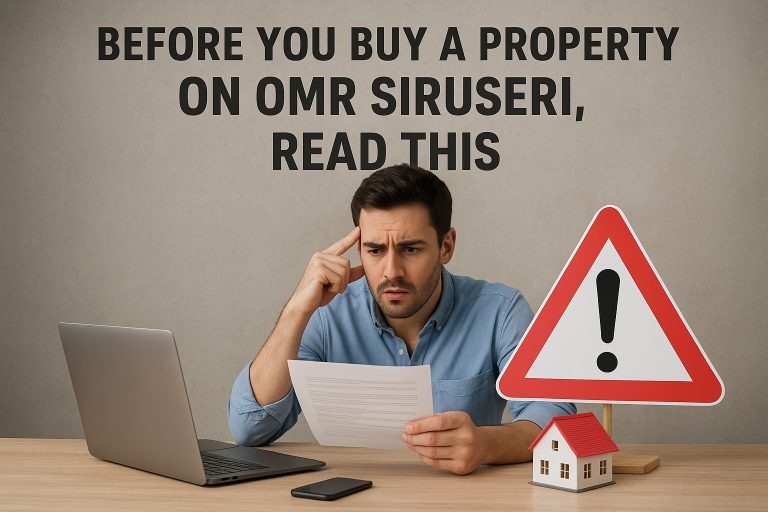 Before You Buy a property on OMR Siruseri, Read This