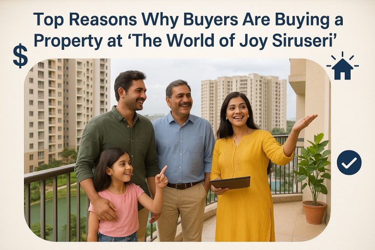 Top Reasons Why Buyers Are Buying a property at “The World of Joy Siruseri”
